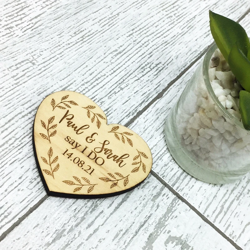  Personalised Wooden Save the Date Magnet Wedding Date Wedding Invite Wedding Favours Save The Date  - 4.00017E+12