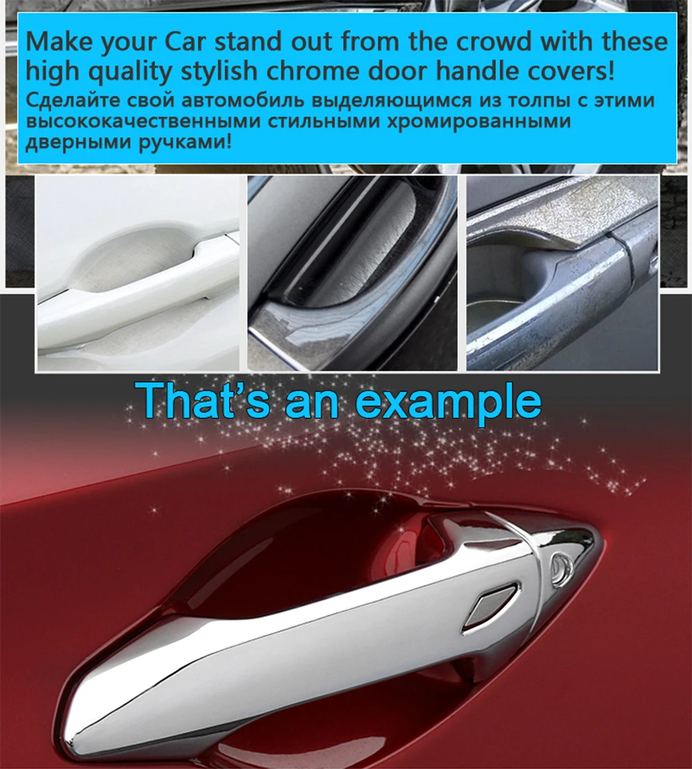 Chrome Car Door Handle Cover for Seat Leon MK2 1P FR FR+ Cupra 2006~2012 Trim Set Exterior Accessories 2007 2008 2009 2010 2011