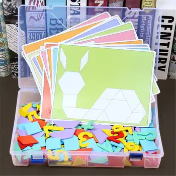 

315PCS Montessori Wooden Jigsaw Puzzle Board Set Baby Educational Counting Number Learning Toys