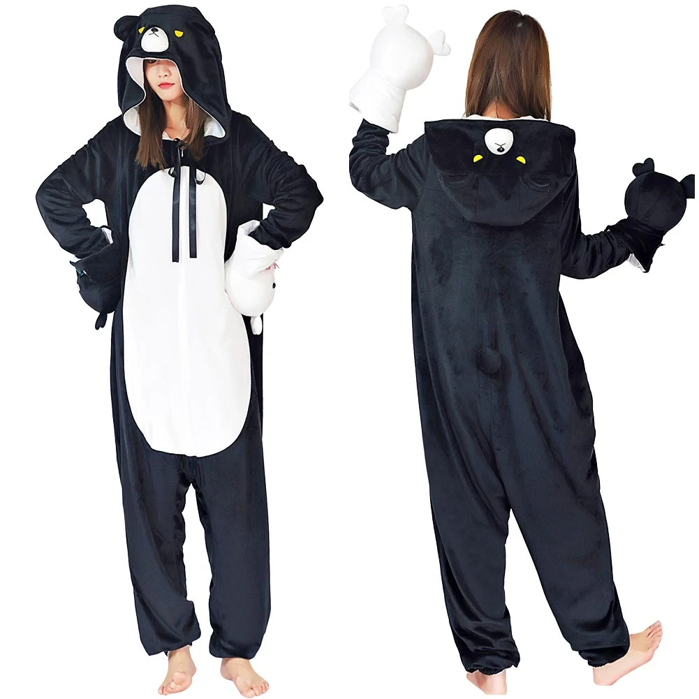 Conjunto de pijama de Anime para mujer, ropa de dormir de una pieza,  Kigurumi, oso Kuma, Yuna, para invierno|Disfraces de anime| - AliExpress