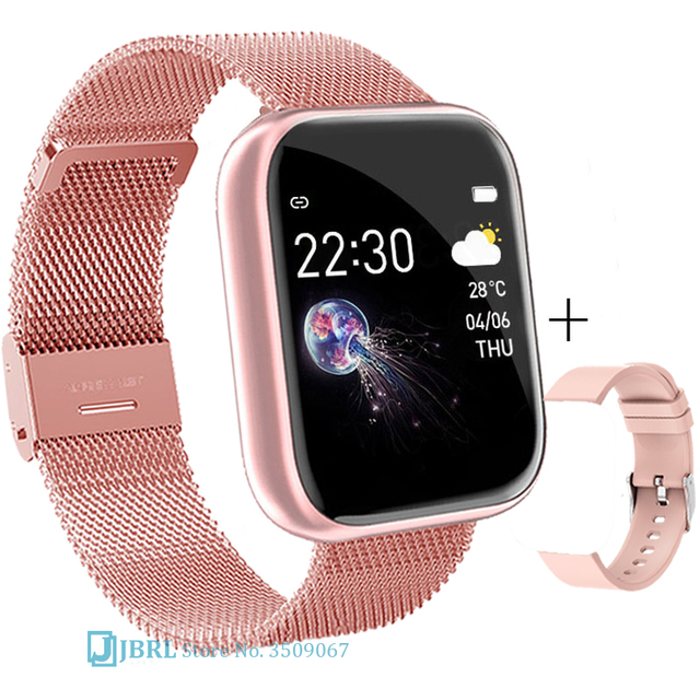 Ladies Sport Bracelet Smart Watch Women Smartwatch Men Smartband Android IOS Waterproof Fitness Tracker Smart Clock Mens