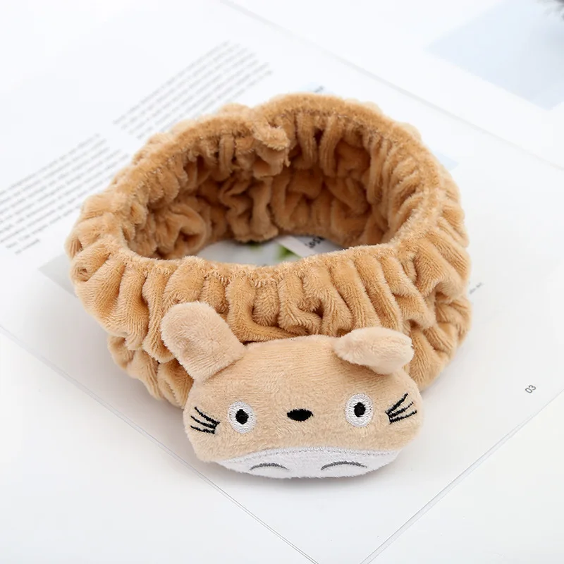 Orange Женский головной убор Tonari no Totoro, бант для волос, для девочек, для душа, спа, Totoro, повязка для волос, макияж для волос, милый серый Totoro, эластичные повязки для волос - Цвет: Orange