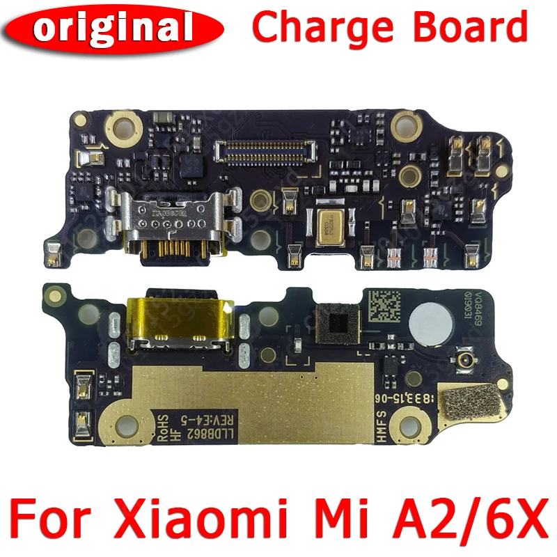 Оригинальный зарядный порт для Xiaomi Mi A2 плата зарядки 6X USB разъем PCB док гибкий