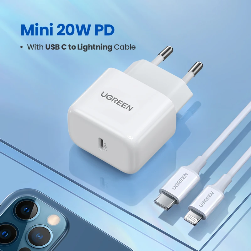 powerbank quick charge 3.0 UGREEN Quick Charge 4.0 3.0 QC PD Charger 20W QC4.0 QC3.0 USB Type C Fast Charger for iPhone 13 12 Xs 8 Xiaomi Phone PD Charger usb fast charge Chargers