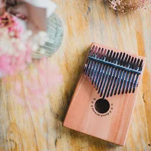 Авторское пианино большой палец пианино 17 звук калимба Ретро, шпон портативный душевный комплекс Guqin