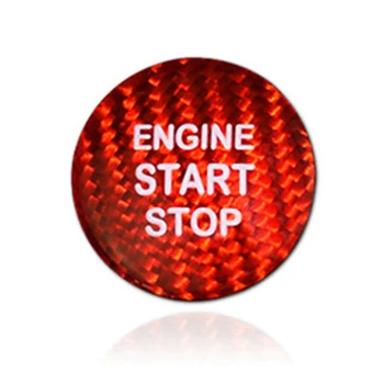 

Red Engine One-Button Start Switch Cover Trim For Toyota Corolla Camry Rav4 High Quality Carbon Fiber Car Interior Accessories