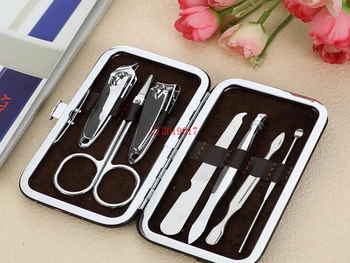 

Simple and Fashion Nail Scissors Set Gold Plated 7 pcs/set Nail Art Scissors Set Nail Manicure set