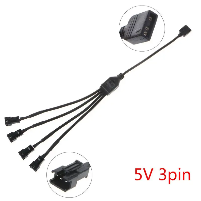 

5V 3PIN to SM 3Pin Fan Interface Female/Male Adapter Motherboard Extension Cable