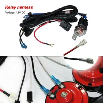 

12V Horn Relay Wiring Harness Kit For Grille Mount Electric Blast Horn Universal Accesorios Para Auto Relay Harness