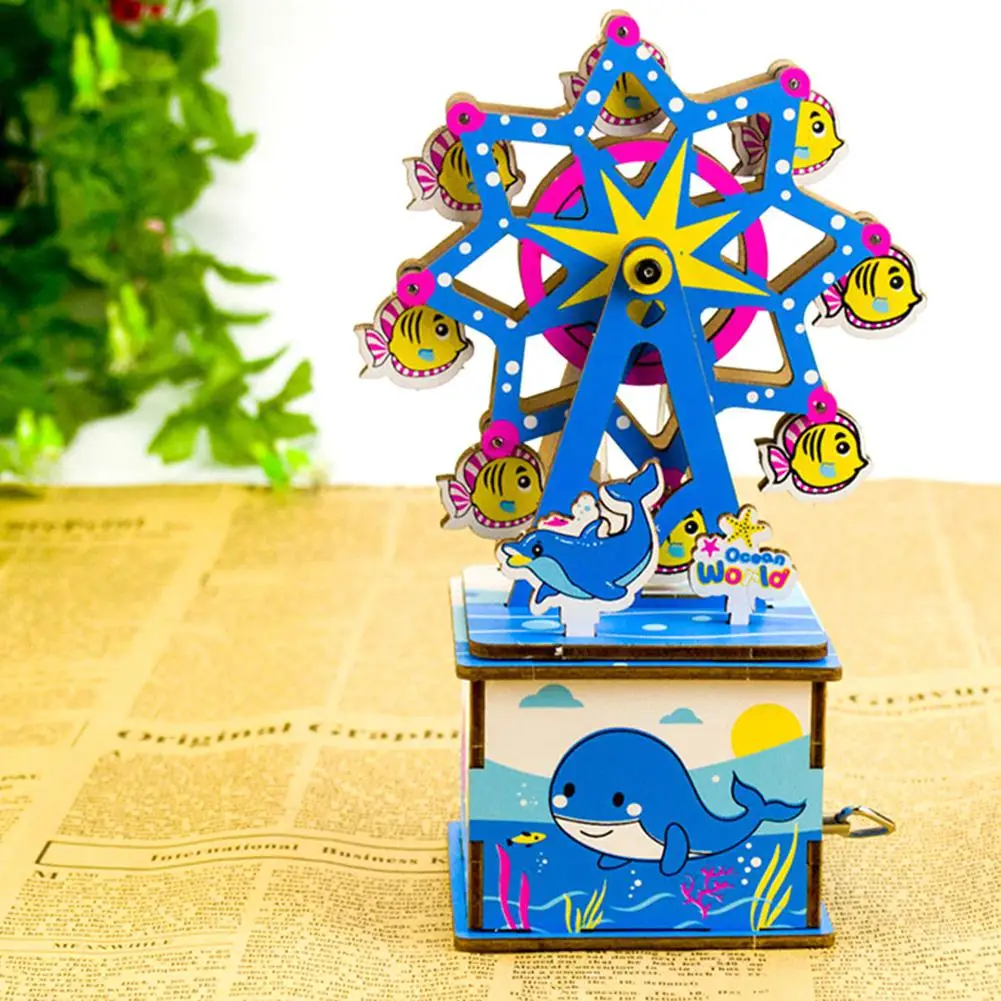 GloryStar головоломка-DIY музыкальная шкатулка древесная коробка для девочек на день рождения или Рождество подарок