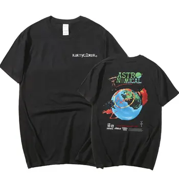 

Travis Scott kanye west Men Cotton T Shirt Men Women Print Couple Harajuku T-Shirts Astronomic t shirt Hip Hop Rapper Tee Tops