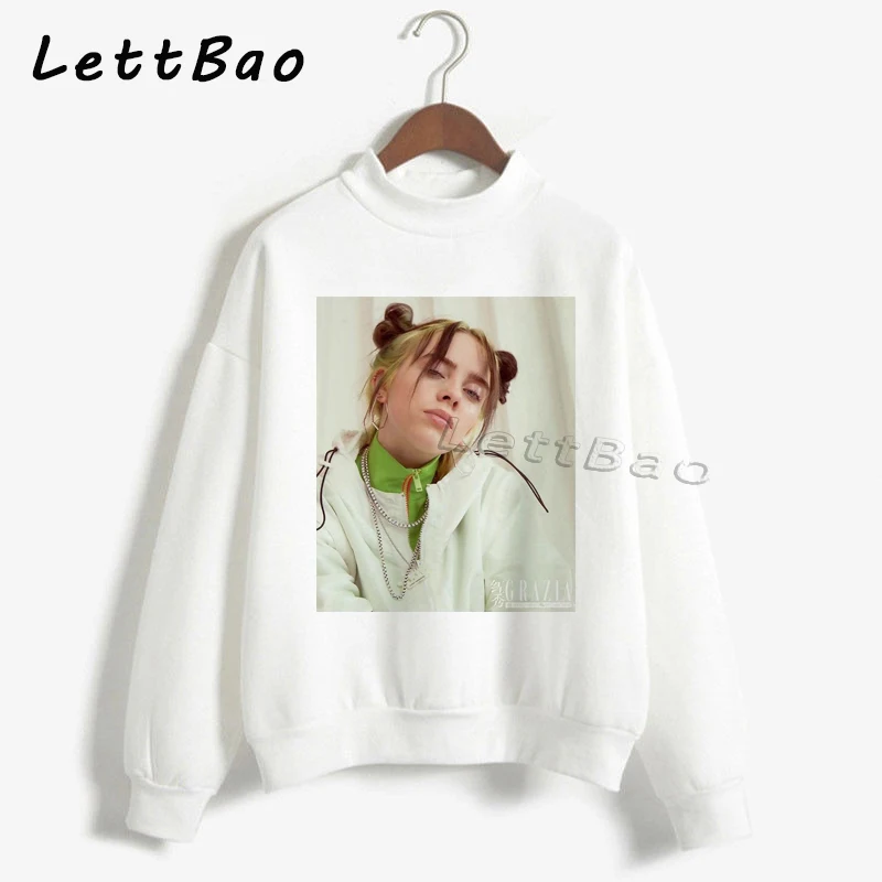 Billie Eilish толстовки уличная толстовка женская Эстетическая Sudaderas Harajuku Готическая Женская негабаритная толстовка зимнее пальто для женщин