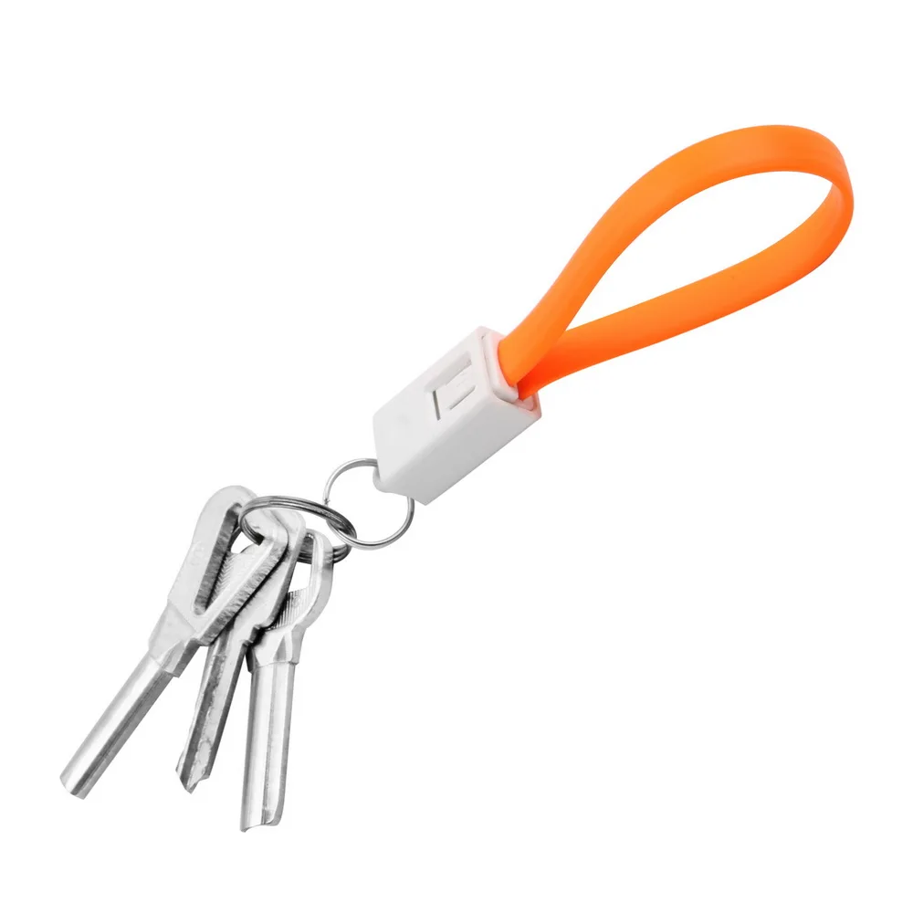 Брелок для ключей с Micro USB зарядным кабелем подарок друга многофункциональный