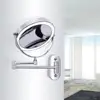 8 inch Bedroom or Bathroom Wall Mounted Makeup Mirror, 1X &10X Magnifying Double  Mirror, Touch Button Adjustable LED Light ► Photo 2/6