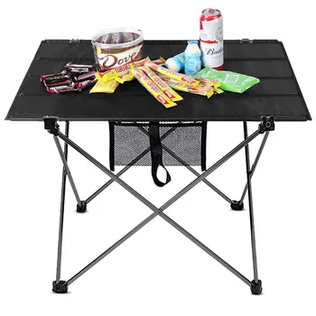 Portable Folding Table Outdoor Camping Home Barbecue Picnic Ultra Light Aluminum Alloy Traveling Table Fishing 1