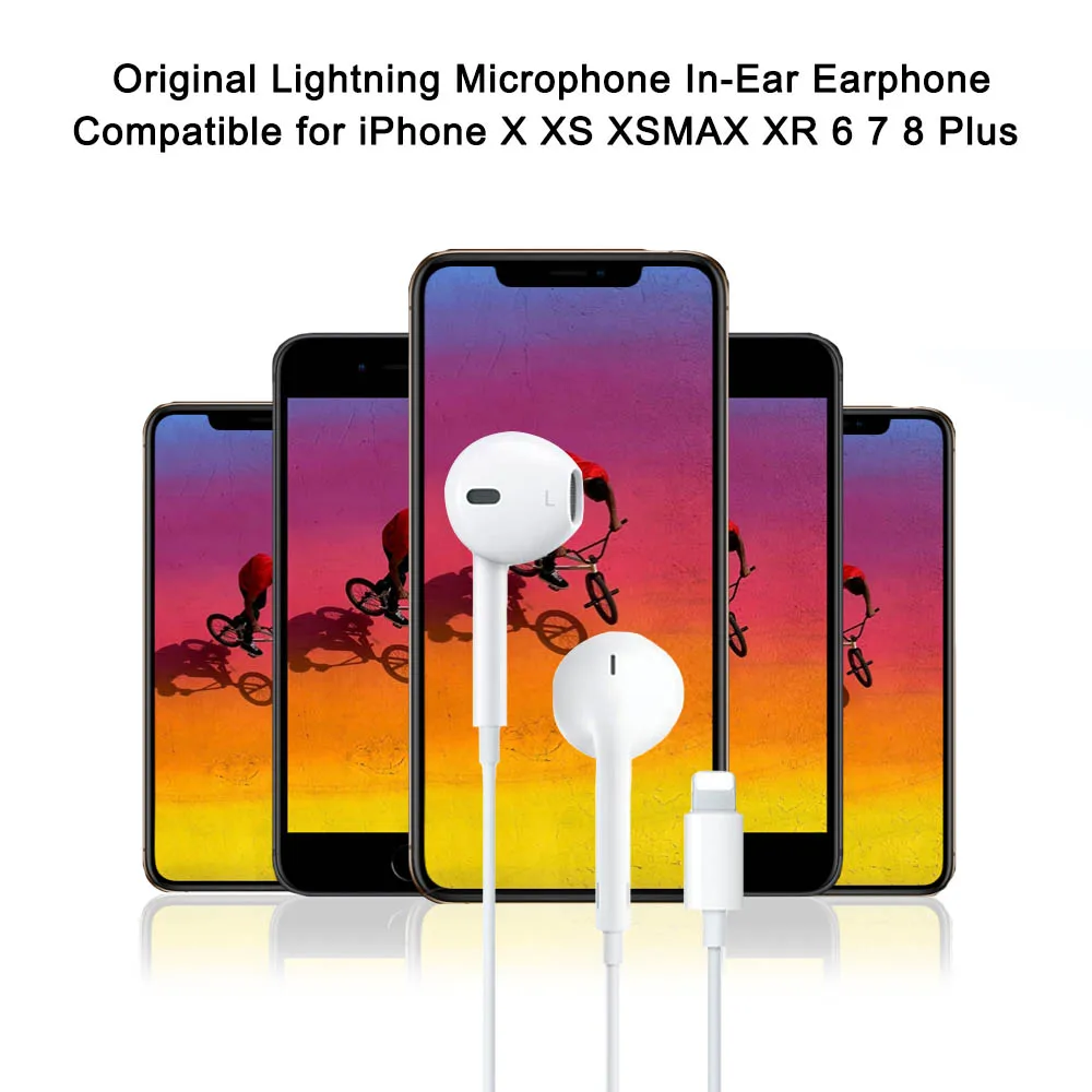 Наушники 1 пара гарнитура тяжелый с X XS XR Max Cable Plus наушники для 7 микрофон бас 6 5S ipod