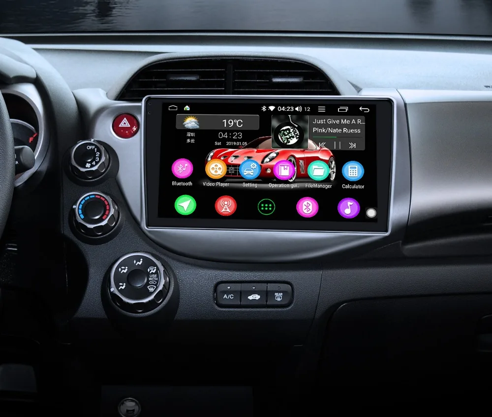 Clearance JOYING 1 din car radio Androrid 8.1 Octa Core 10.1" autoradio 2GB+32GB GPS head unit Car multimedia for Honda Fit 2008-2013 DSP 10