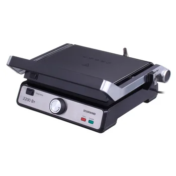 

Electrical grill StarWind ssg9516 silver, power 2200 W, heating element: PETN