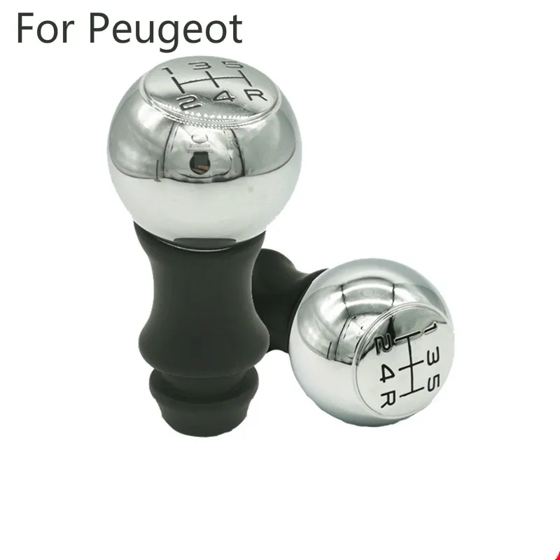 

5 Speed Alloy MT Gear Shift Knob Gaiter Boot Case Sleeve Adapter For Peugeot 306 307 308 2008 301 3008 406 508 605 807 106 206
