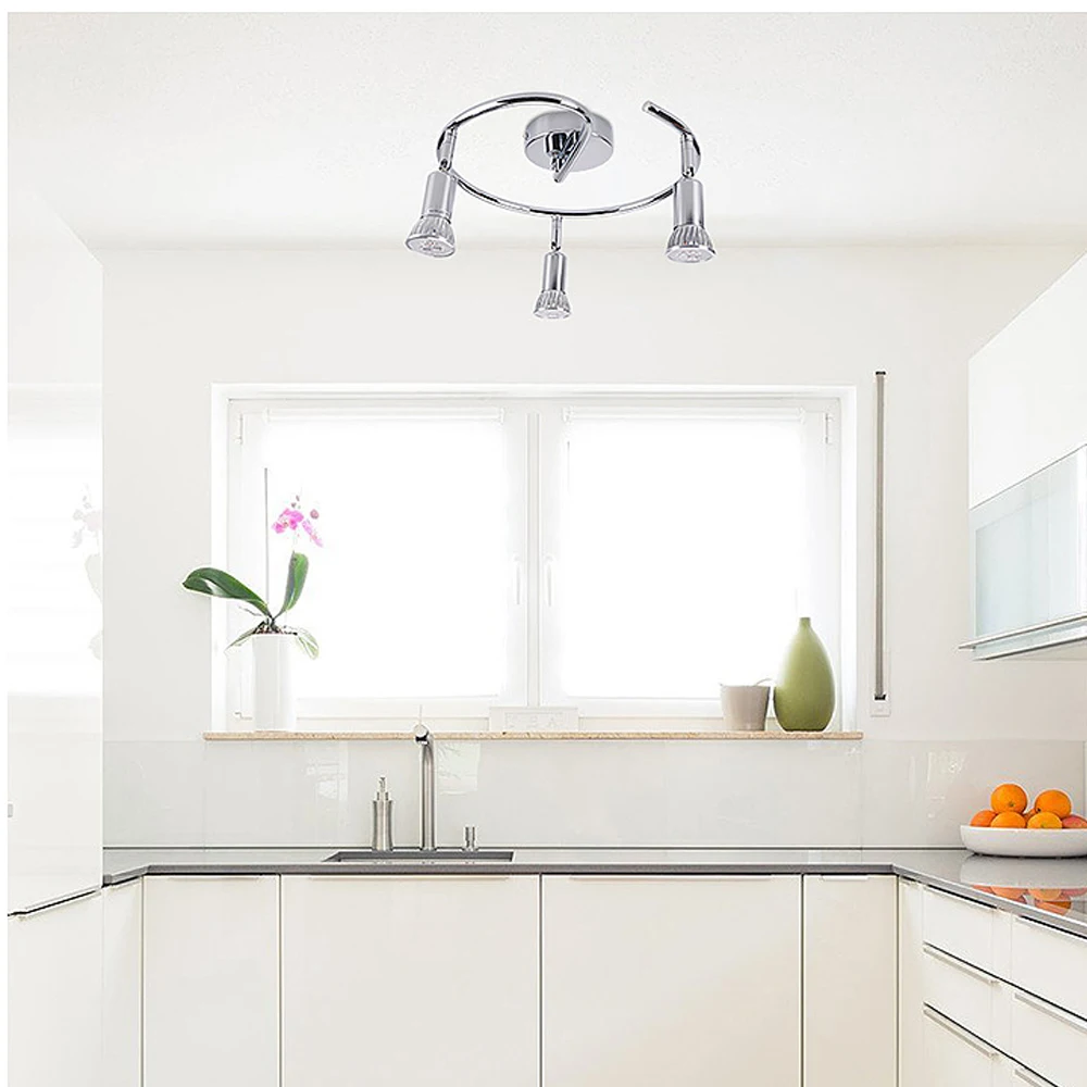

GU10 Circular Bracket Ceiling Light LED Ceiling Lights Decoration Bright Background Adjustable Light Bedroom