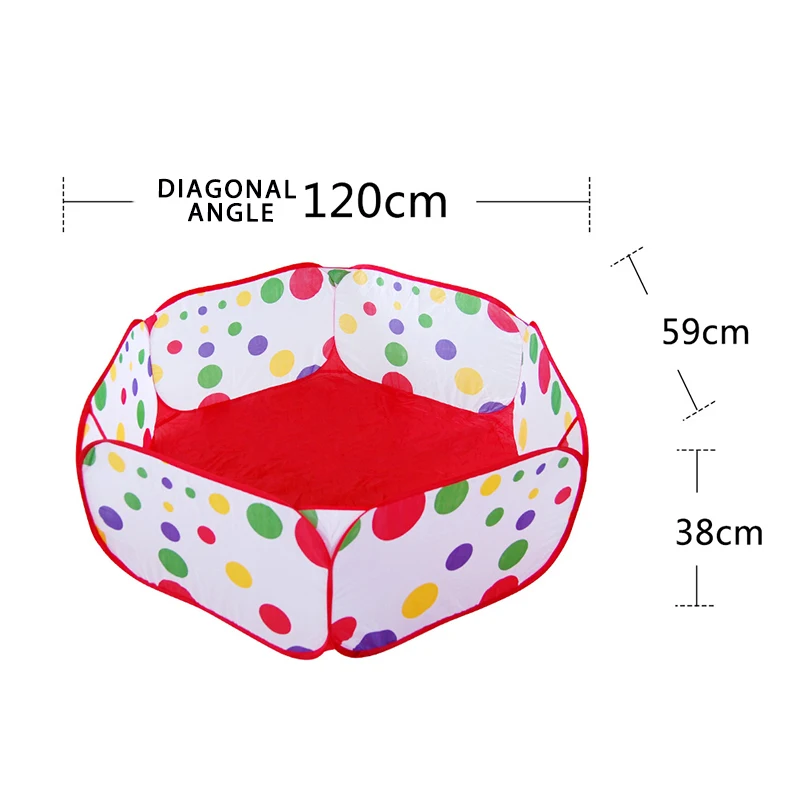 Складной сухой бассейн младенец блестящий мяч питоушен мяч манеж для детей мяч бассейн игровая площадка игрушки для детей подарок на день рождения - Цвет: WJ3725B