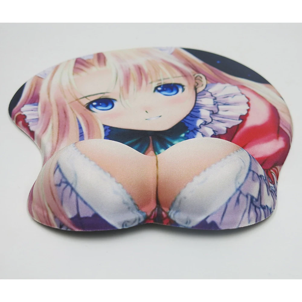 Коврик для мыши 3D коврики креативный мультфильм аниме 3D сексуальный нагрудный силиконовый коврик для мыши Коврик для запястья
