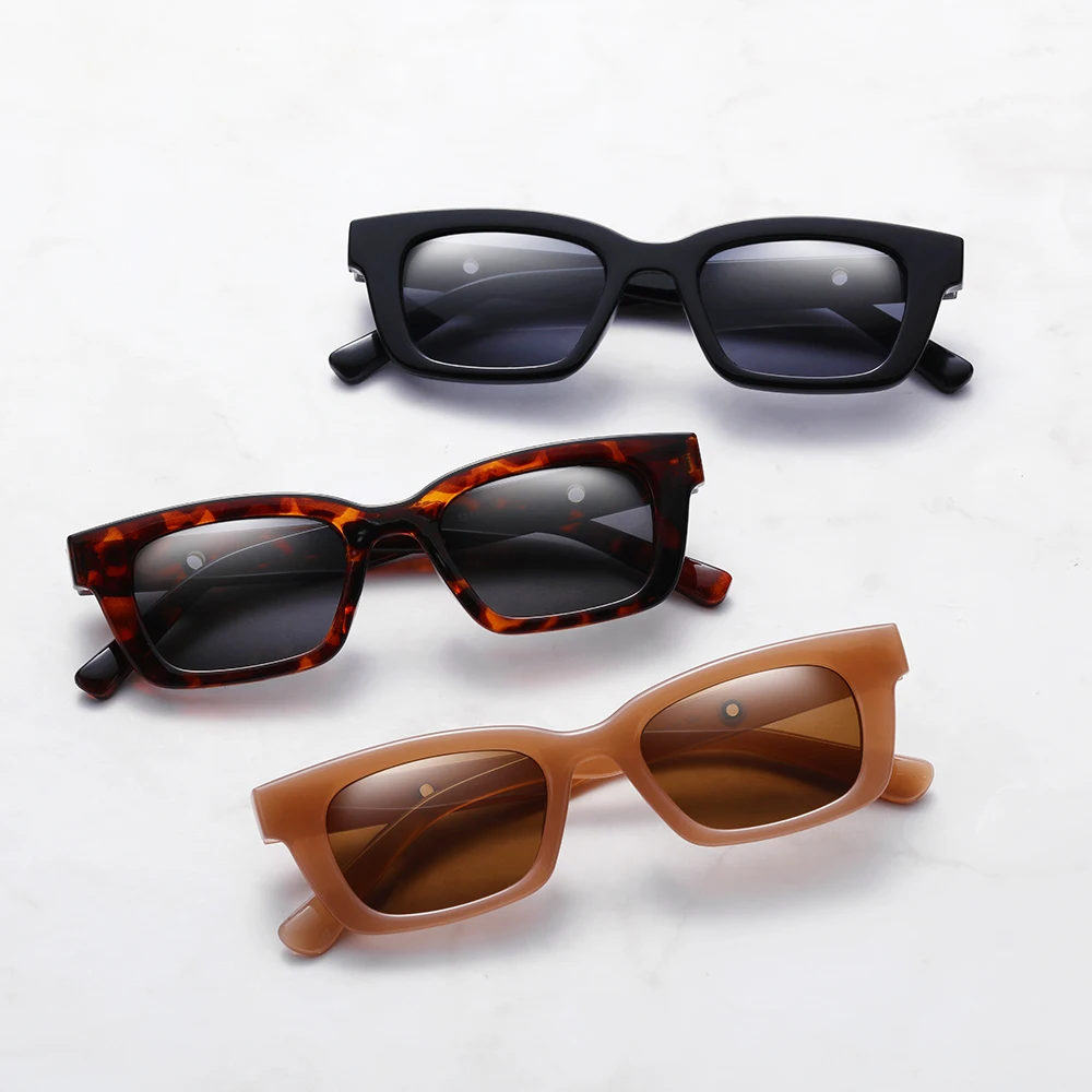 Travel Rectangle Sunglasses Outdoor Hiking for Women Retro Driving Glasses 90s Vintage Narrow Square Frame UV400 Protection women sunglasses