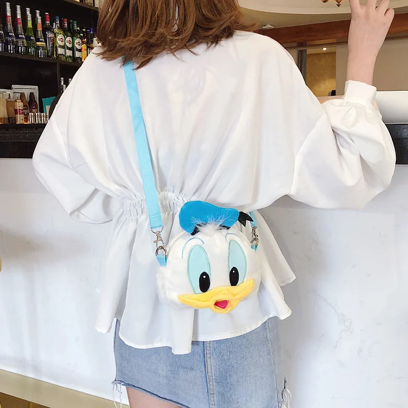 Disney новые сумки модная вышивка милый мультфильм мессенджер Дональд Дак индивидуальность девушка на плечо женская сумка