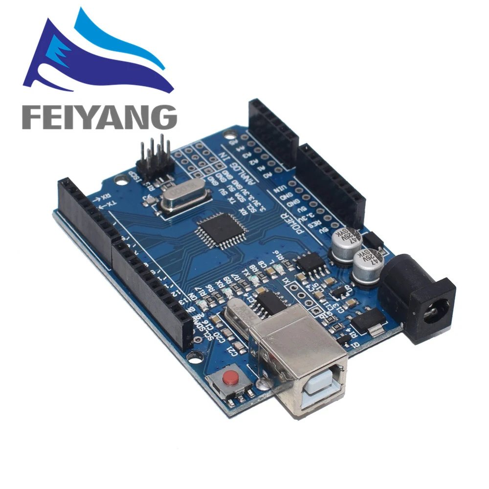 Высокое качество один Комплект UNO R3(CH340G) MEGA328P UNO R3+ USB кабель ATMEGA328P-AU макетная плата XIN DAI