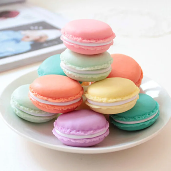 Macaron чехол Mini Macaron Box 6 шт. хранение таблеток ювелирных изделий Коробка органайзер контейнер для наушников TK-ing