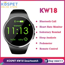 KW18 Смарт-часы для мужчин Bluetooth рекордер вызовов Smartwatch для женщин полный экран монитор сердечного ритма трекер сна поддержка SIM TF карта