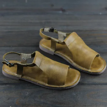 

Women Flat Sandals 2020 Summer Sandals Women Shoes 100% Genuine Leather Gladiator Sandals Woman Beach Shoes Female Footwear