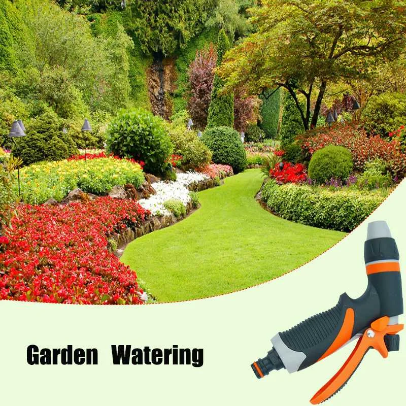 5 Pattern Mutifunctional Garden Water Guns Household Car Wash High Pressure Spray Lawn Watering Sprinkle Tools Kit with 4 Nozzle