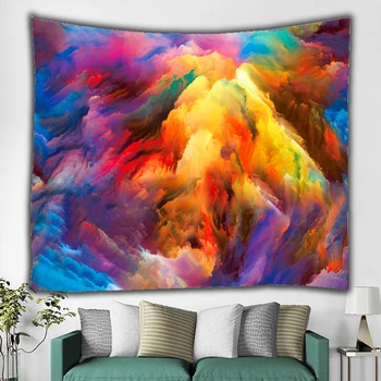 

Nordic ins American hot air hanging cloth art wall tapestry tapestry family decoration mural beach towel wedding boho decoration