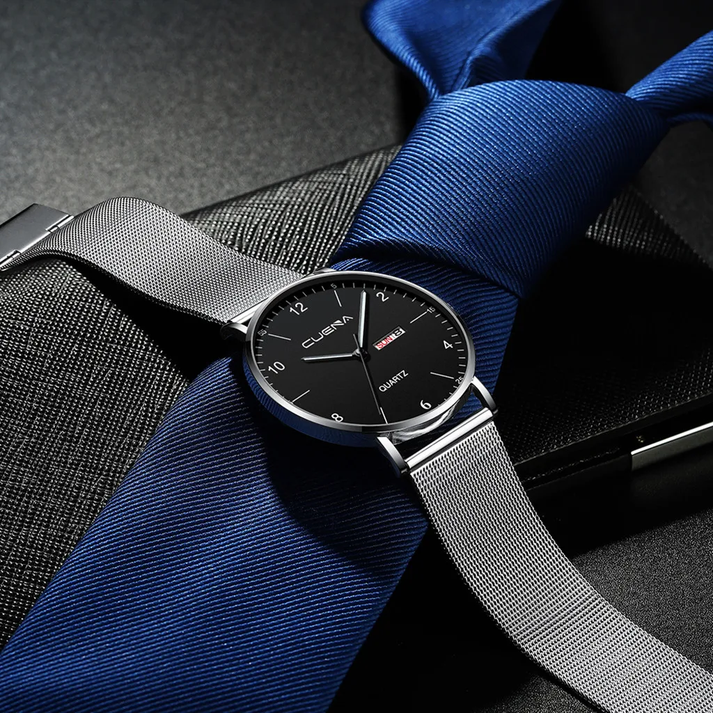 Мужские часы модные роскошные брендовые деловые часы Reloj Hombre кварцевые повседневные спортивные винтажные стальные Relogio Masculino