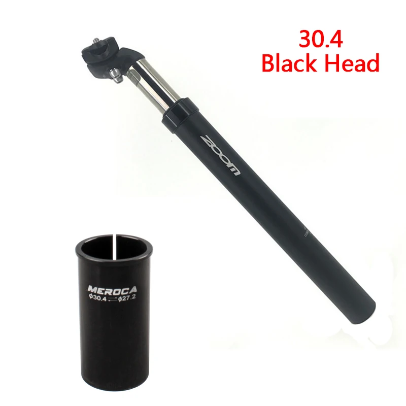Black 30.4 Подседельный штырь для велосипеда 27,2/31,6X350 мм Подседельный штырь алюминиевый велосипедный амортизационный амортизирующий подседельный штырь - Цвет: Black 30.4