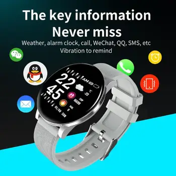 

W8 1.3 inch Screen IP67 Smart Bracelet Heart Rate Blood Pressure Monitor Watch Support Quick Screen Weather Dial Switch