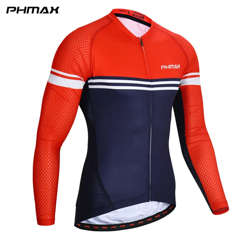Веломайка PHMAX Pro дышащая одежда с длинным рукавом для велоспорта|Майки