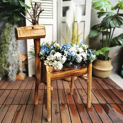 Pot de fleurs créatif en bois de cerf, plantes succulentes, conteneur de plantation d'eau, Pot décoratif de balcon et de jardin, Arrangement Floral de bureau 