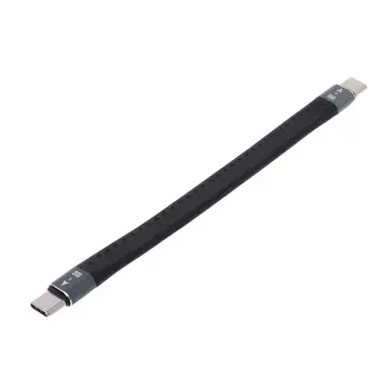 

For Thunderbolt 3 Data Cable 10/40Gbps Soft USB-C Charging Cord Line Emark Chip