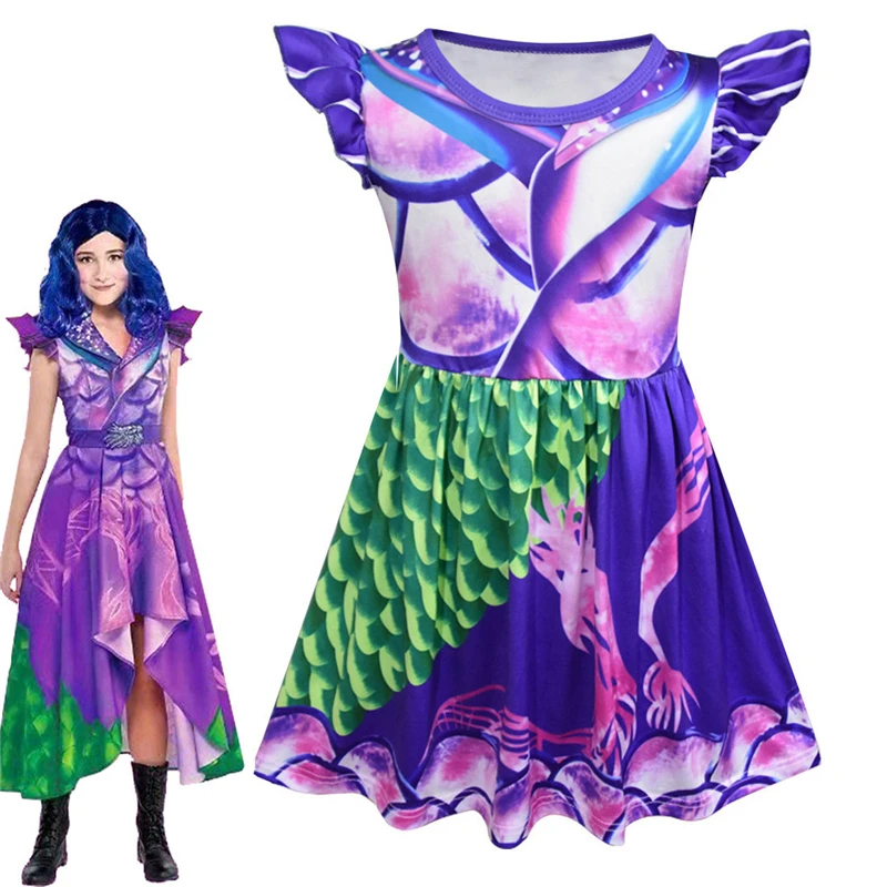 

Anilnc Descendants 3 Mal Girls Cosplay Halloween Costume For Kids