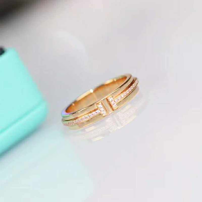 Famous brand design rings 925 sterling silver Thin Baguette T Ring Engagement Handmade Rainbow Trapezoid Stone Rings For Women Fashion Finger Accessories Anel Wedding Band logo jewelry gifts (5)