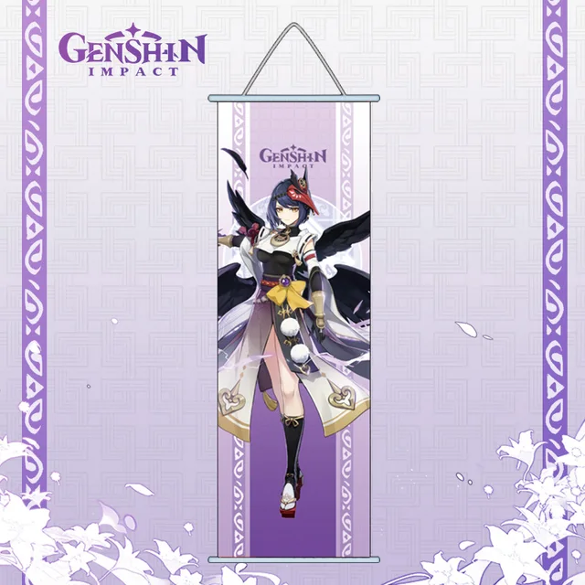 Genshin Impact Anime Cosplay Wall Hanger Kazuha Baal Ayaka Ayato Eula Sara Itto Gorou Shogun Kokomi Fans Collections Props sara