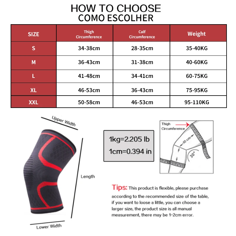 Enhanced Fitness Knee Pads - Sports Safety Elastic Support