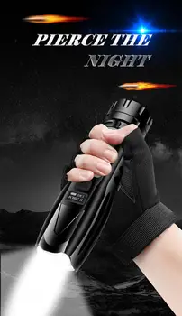 

1PC XHP90 Glare Flashlight USB Charging Input and Output OLED Smart Display Glare Flashlight for Indoor or Outdoor