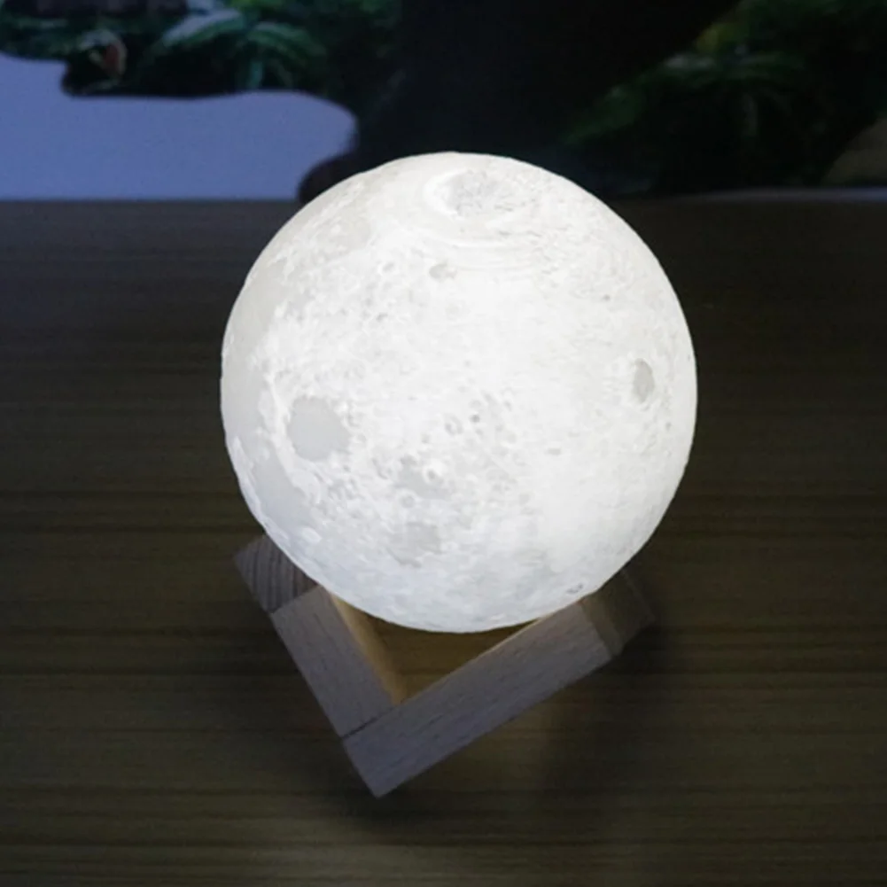 3D USB светодиодный волшебный Luna ночник настольная лампа лунного света зарядка