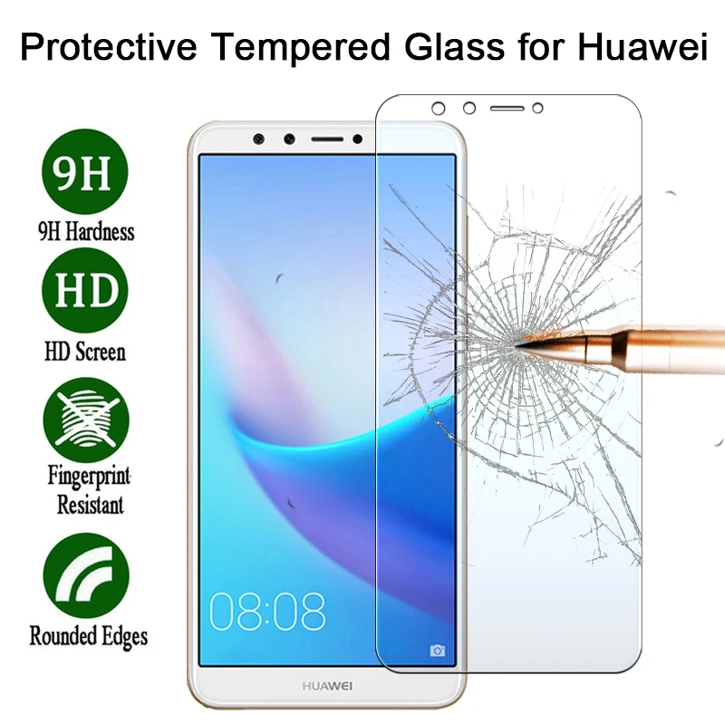 Закаленное стекло для Huawei Y6 Y9 (2019) Y7 Pro Y5 Prime (2018) P6|Защитные стёкла и плёнки| |