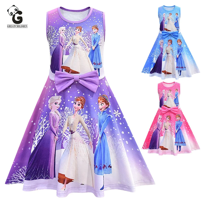 

Kids Dresses Sleeveless Girl Halloween Costumes for Kids Costume Princess Dress Elsa Cosplay Anime Carnival Costumes Girl