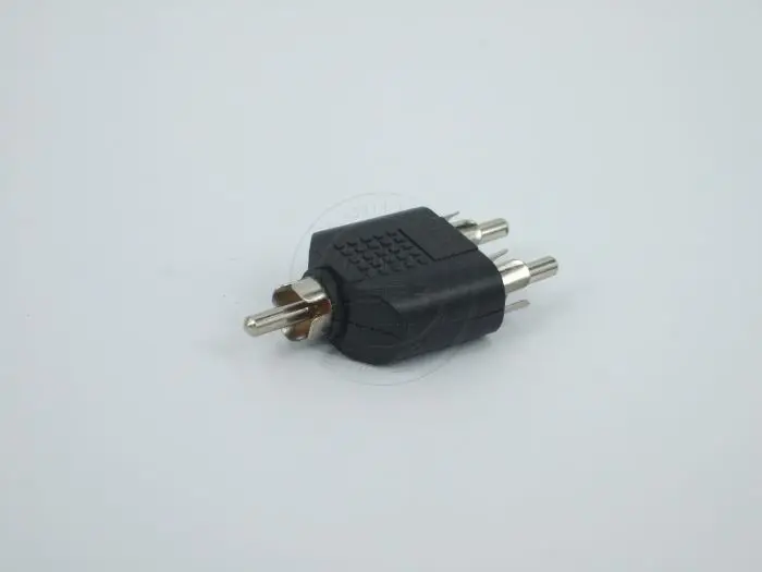 AV революция Двойной RCA аудио адаптер RCA мужской разъем Поворот двойной rca av мать стерео аудио и Конвертация видео