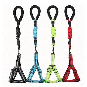 

Nylon Dog Collar Leash Set Training Dogs Collars Walking Out Lead Safety Pet Harness for Small Medium Large Dogs